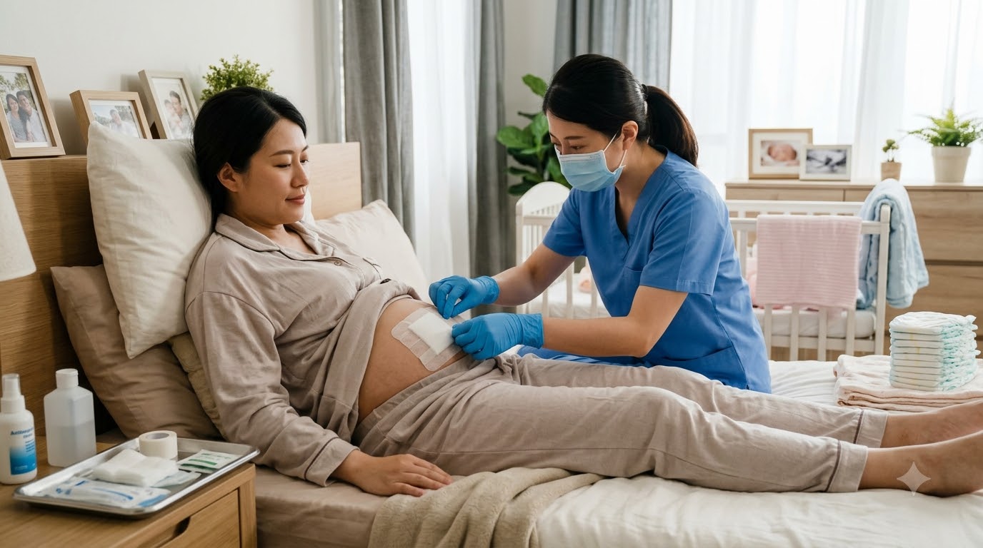 Chăm sóc vết mổ sau sinh